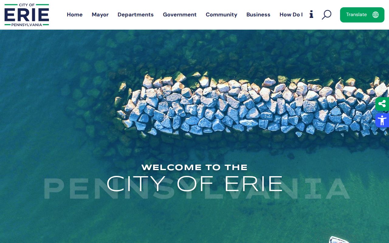 City of Erie criminal records and City Hall source page
